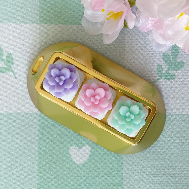 Capsmiths Succulent Echeveria Artisan Keycap (Lavender)