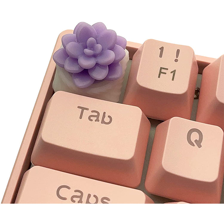 Capsmiths Succulent Echeveria Artisan Keycap (Lavender)