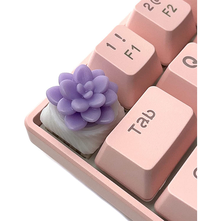 Capsmiths Succulent Echeveria Artisan Keycap (Lavender)