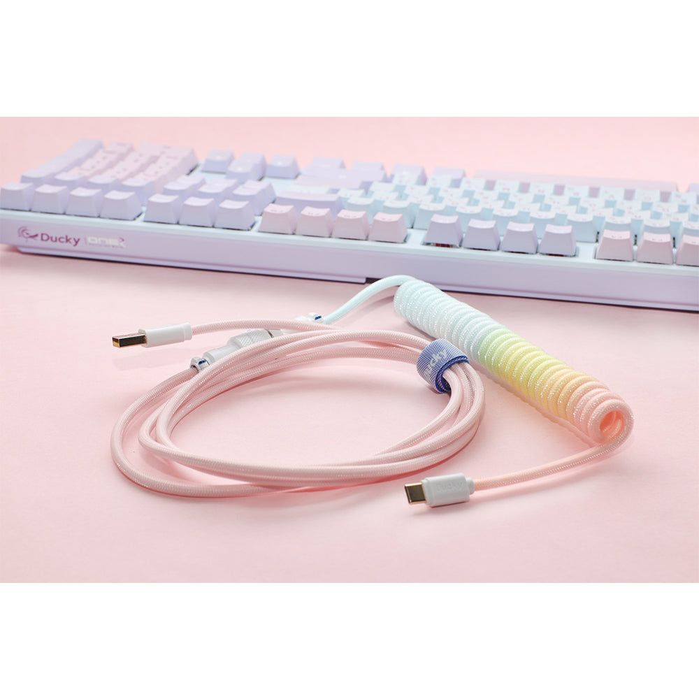 Ducky Coiled Cable Cotton Candy