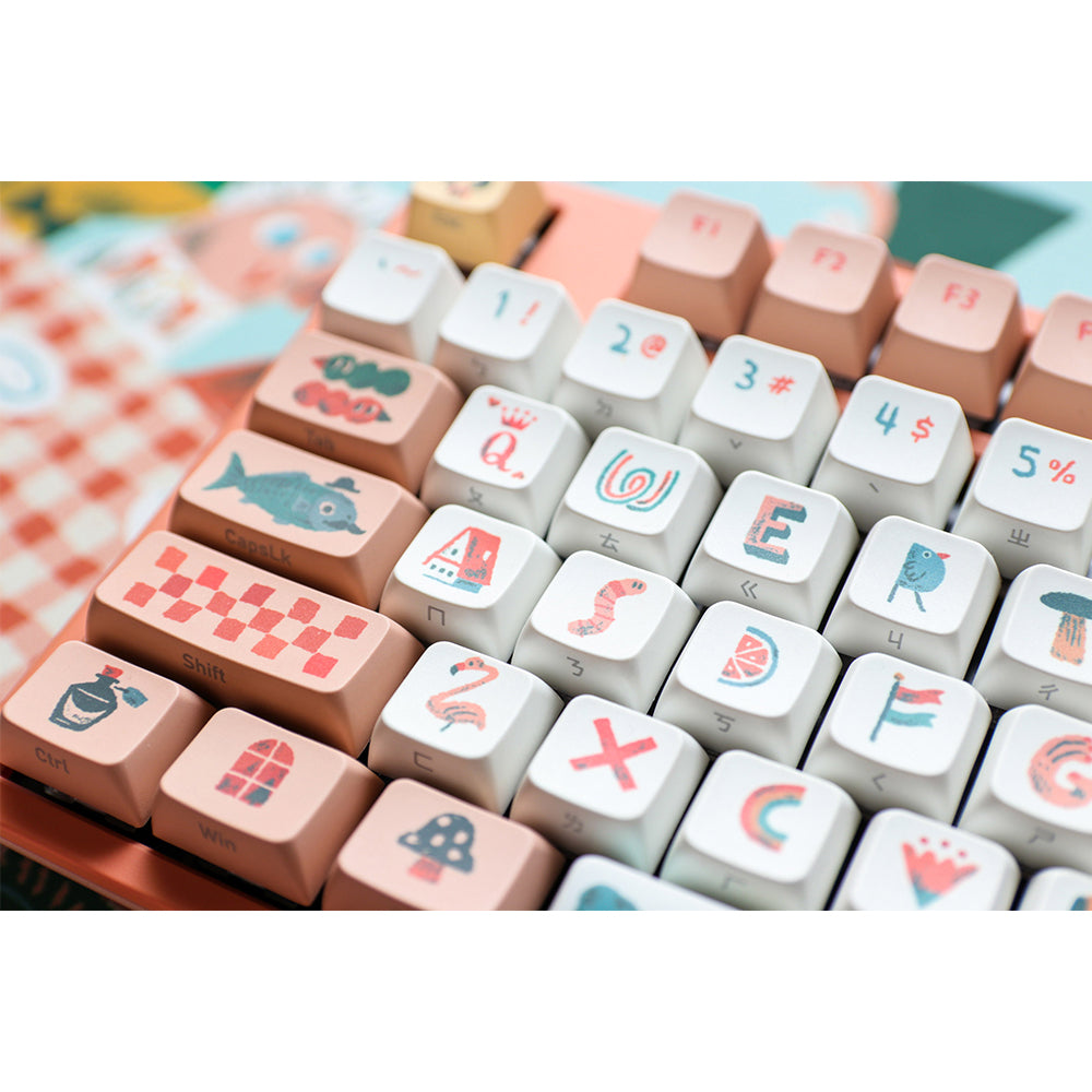 Ducky x Dimanche 不思議の国のアリス One 2 メカニカルキーボード US