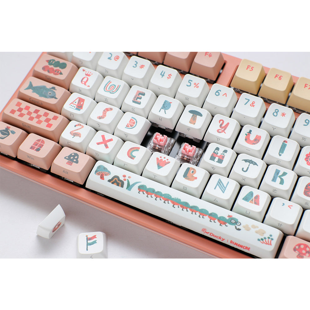 Ducky x Dimanche 不思議の国のアリス One 2 メカニカルキーボード US