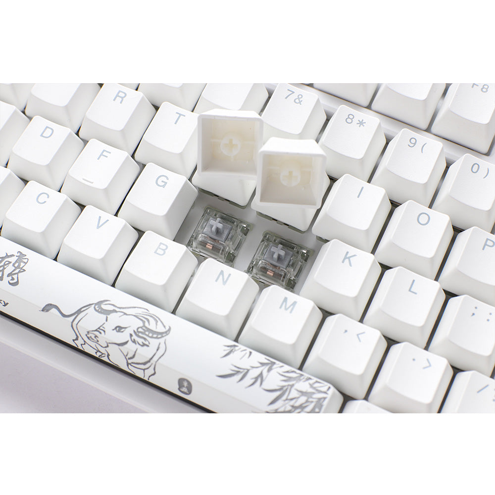 Ducky One 2 Pure White RGB TKL 80％ version