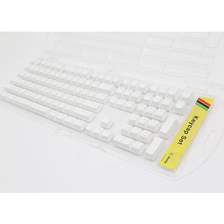 Ducky PBT Doubleshot 108-Key Keycap Set White