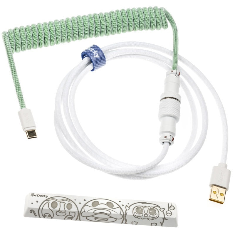 Ducky Premicord Custom Coiled USB Cable Merry Christmas Limited Edition