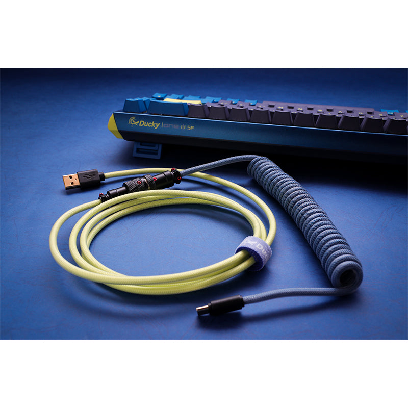Ducky Premicord Custom Coiled USB Cable DayBreak