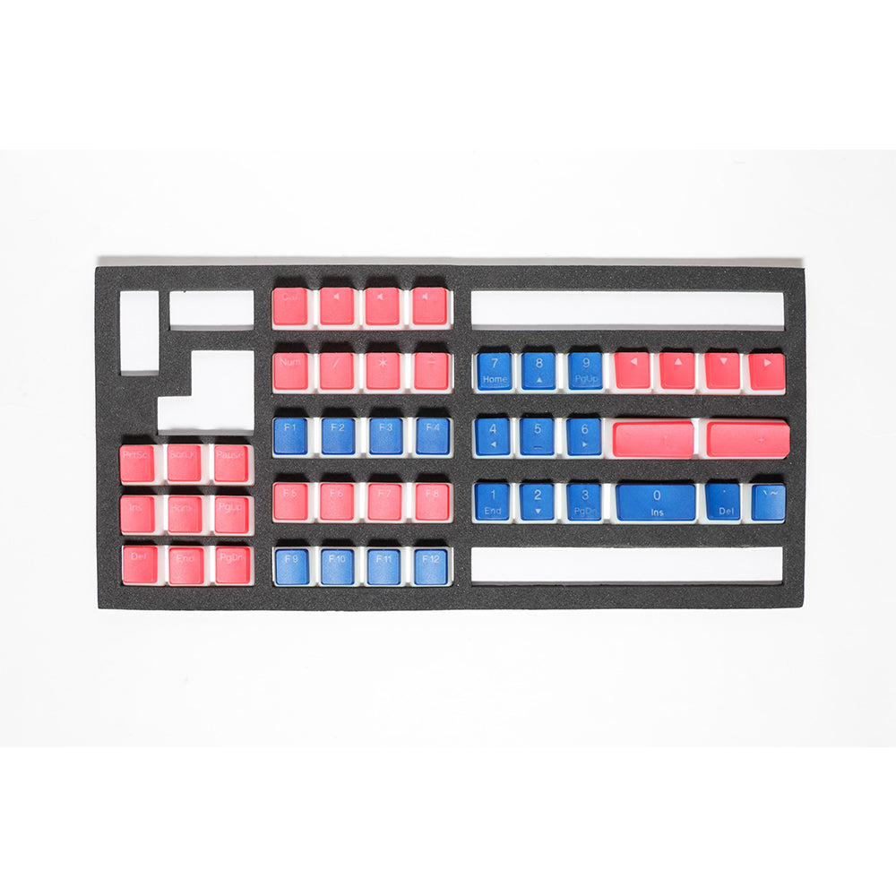 Seamless Legend Pudding Keycap Set Classic Blue Alpha Keycaps