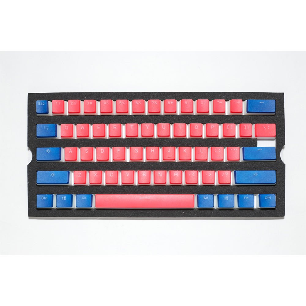 Seamless Legend Pudding Keycap Set Living Coral Alpha Keycaps