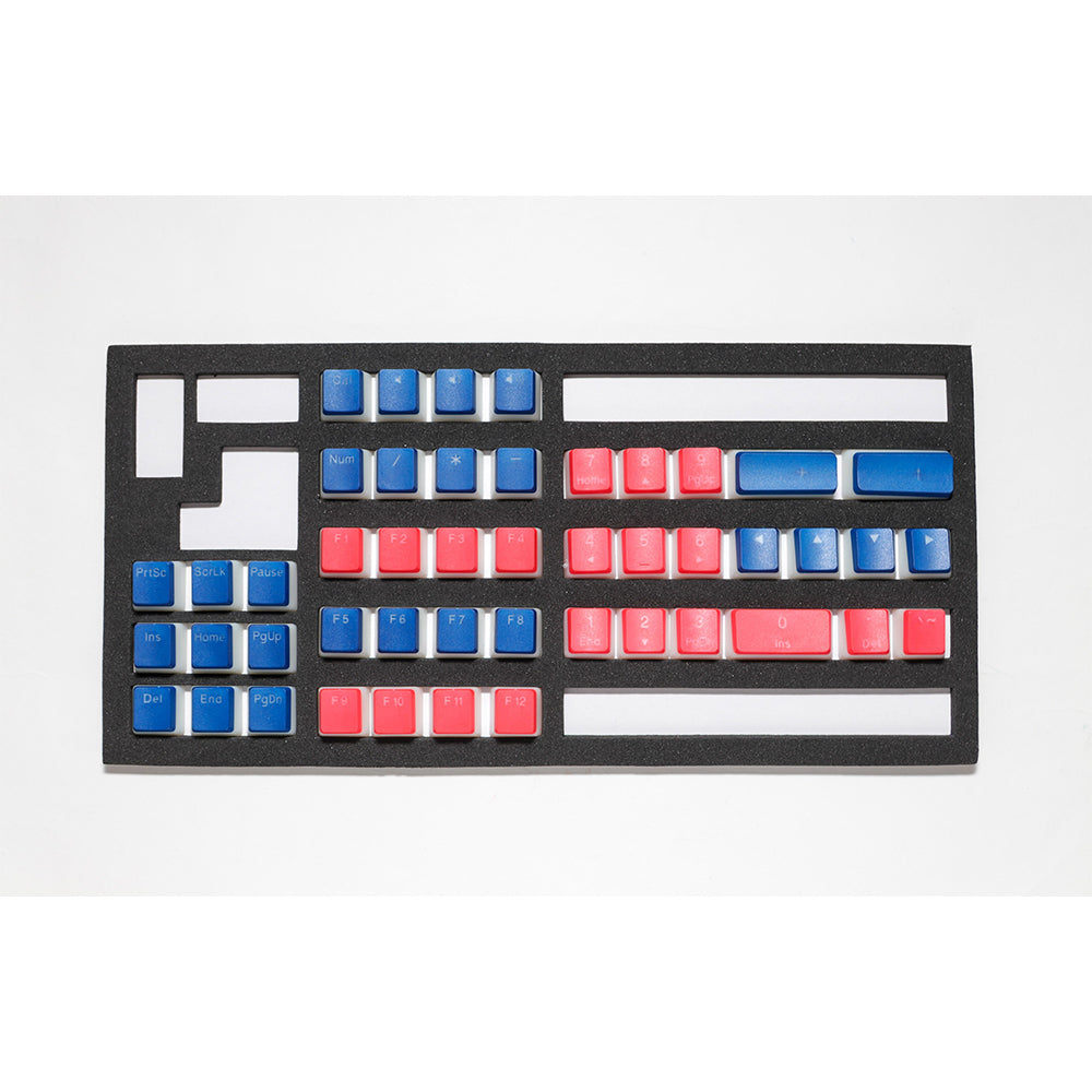 Seamless Legend Pudding Keycap Set Living Coral Alpha Keycaps