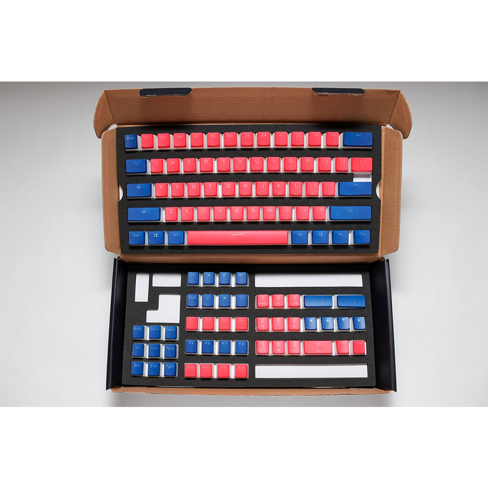 Seamless Legend Pudding Keycap Set Living Coral Alpha Keycaps