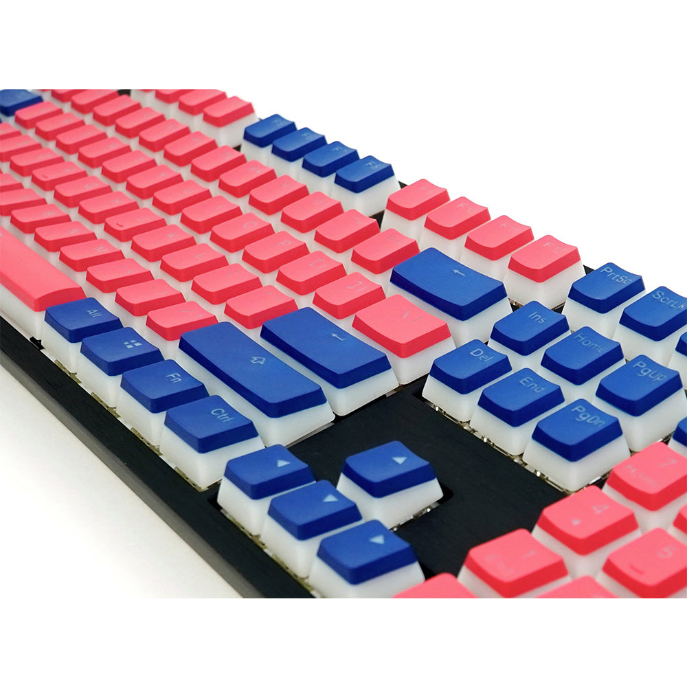 Seamless Legend Pudding Keycap Set Living Coral Alpha Keycaps