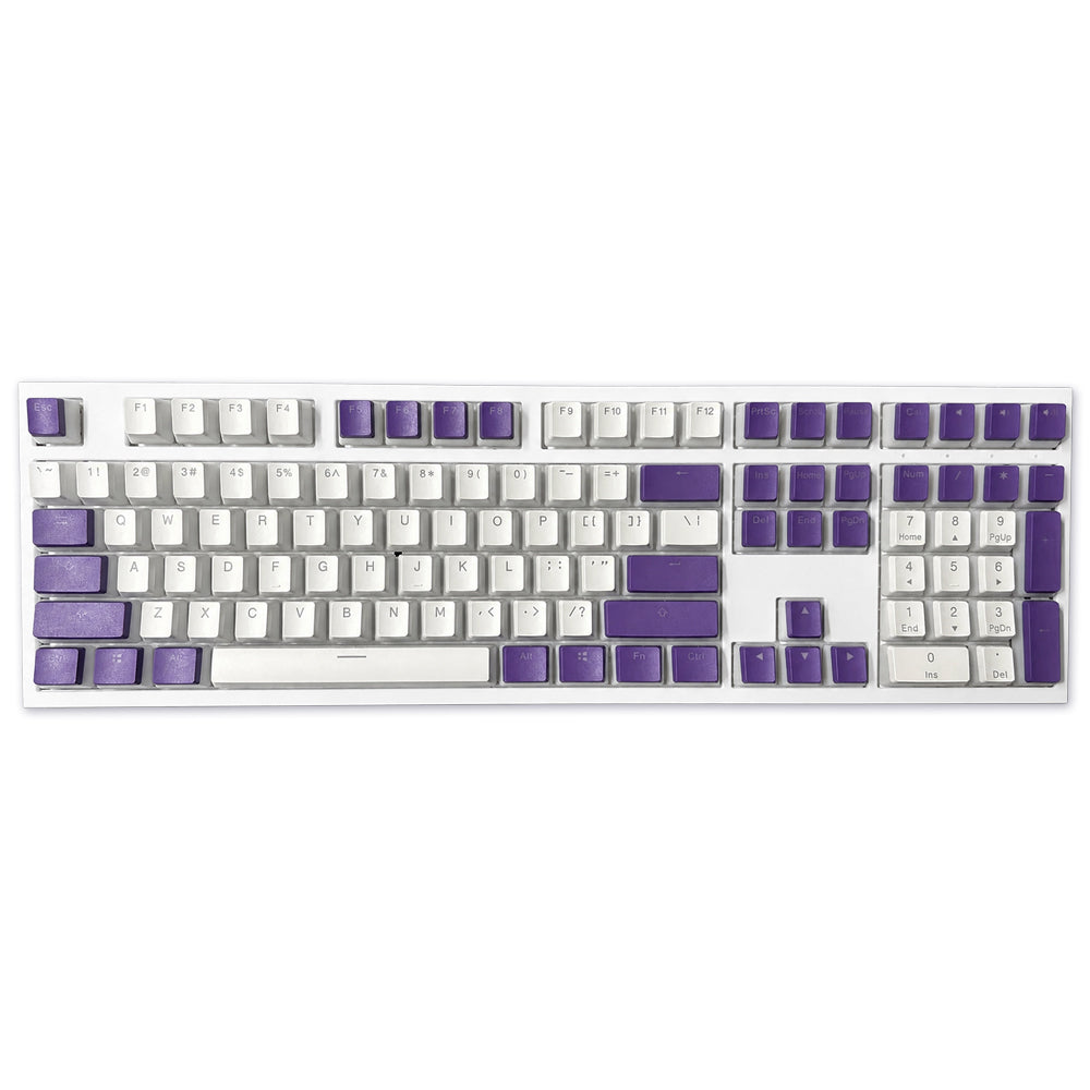Ducky(ダッキー) プリン キーキャップセット パープル ホワイト Cherry