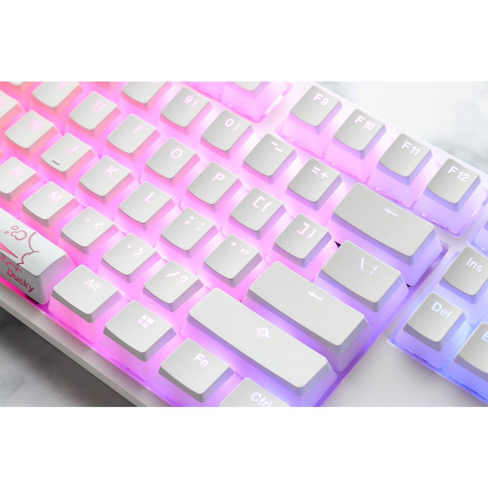 Ducky Seamless Legend Pudding Keycap Set White