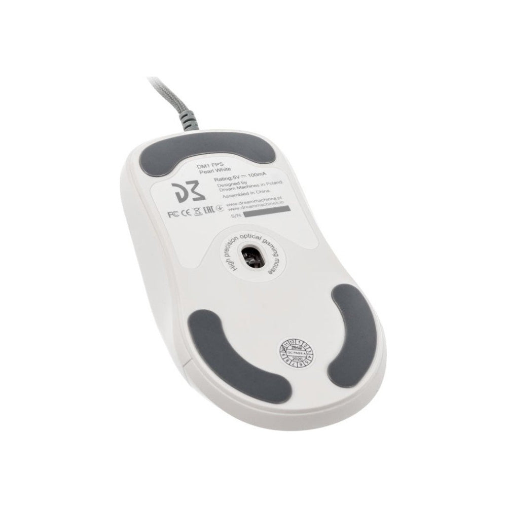 Dream Machines Gaming Mouse DM1 FPS - Pearl White (PMW3389)