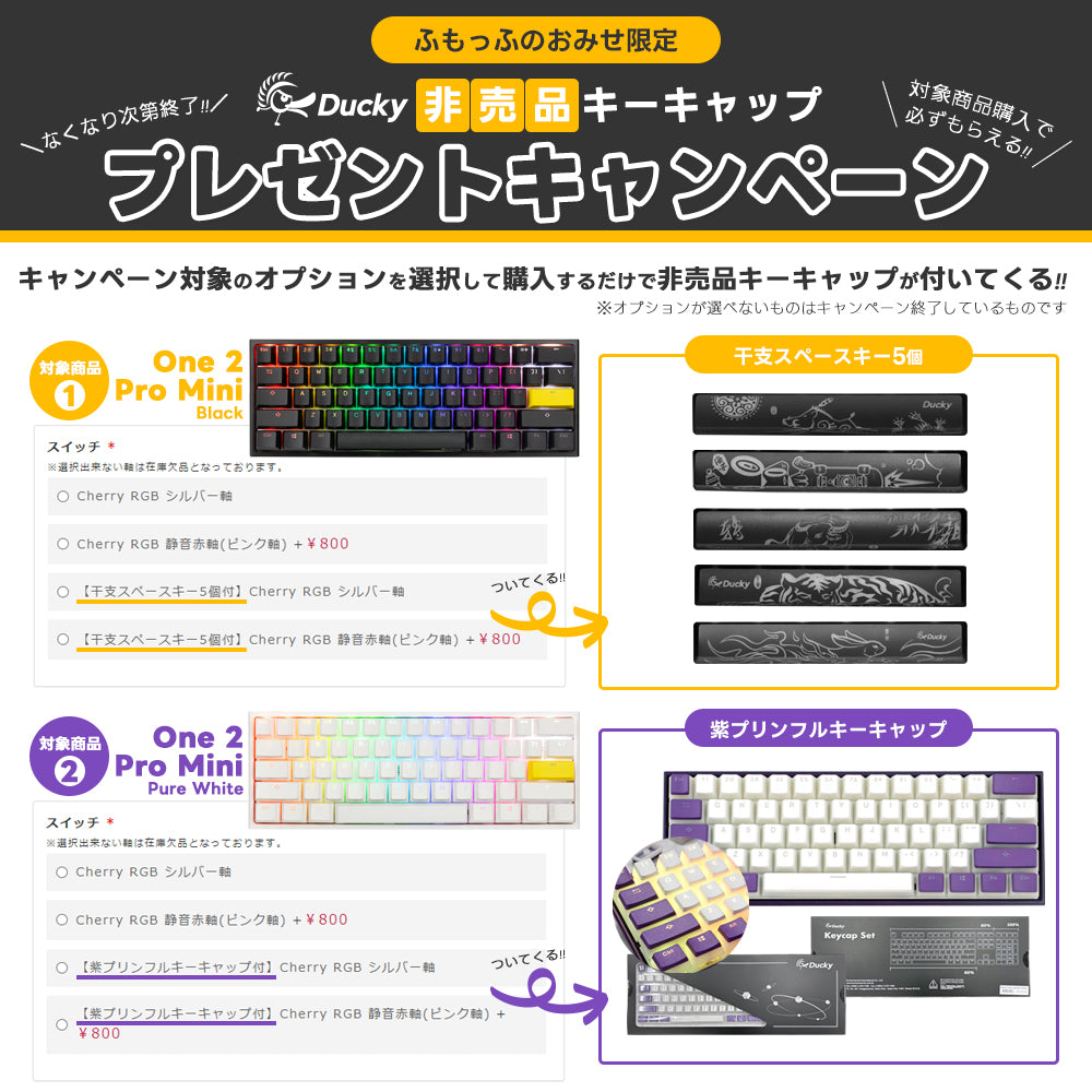 Ducky One 2 Pro Mini RGB メカニカルキーボード US配列 60