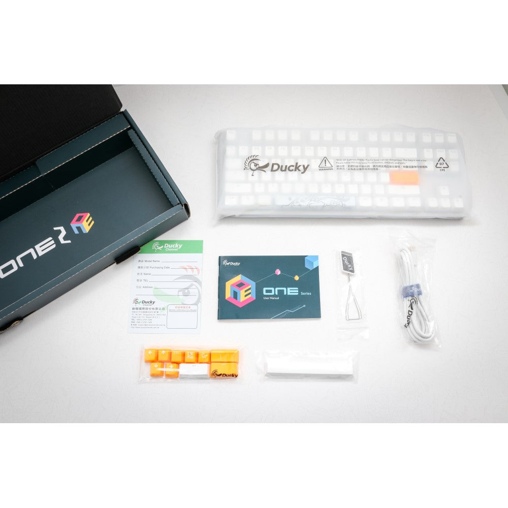 Ducky One 2 White LED TKL 80% version