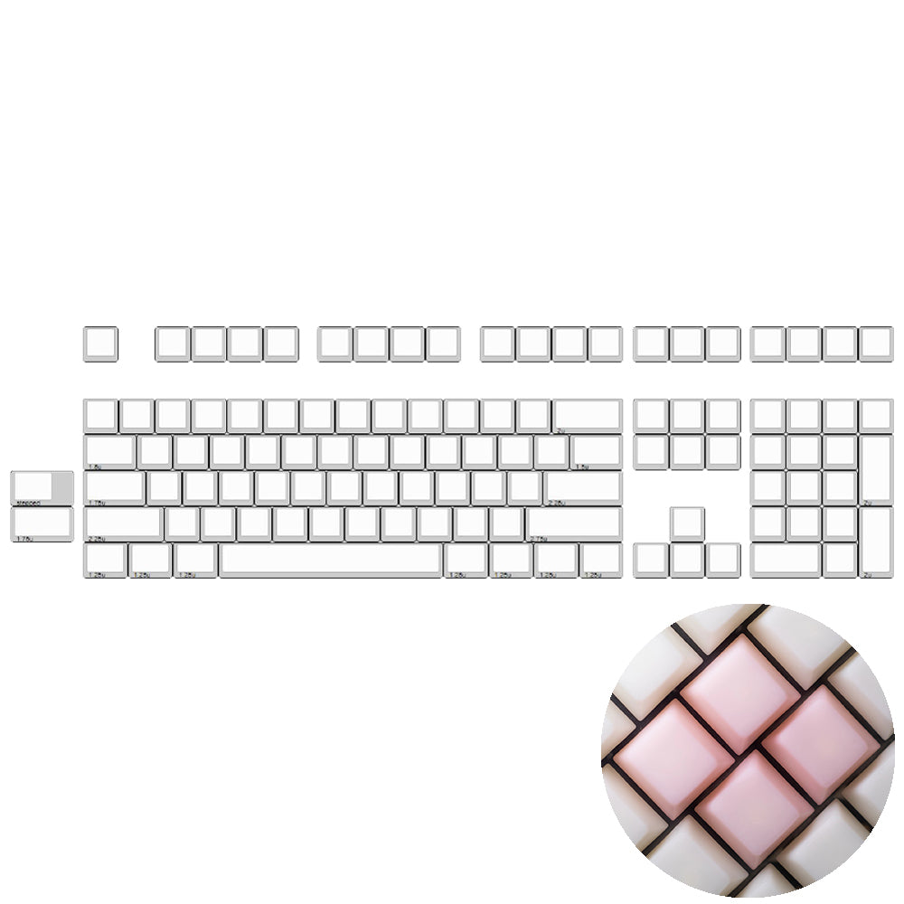 EscapeKeyboard POM JeLLY Keycaps single color kits Strawberry