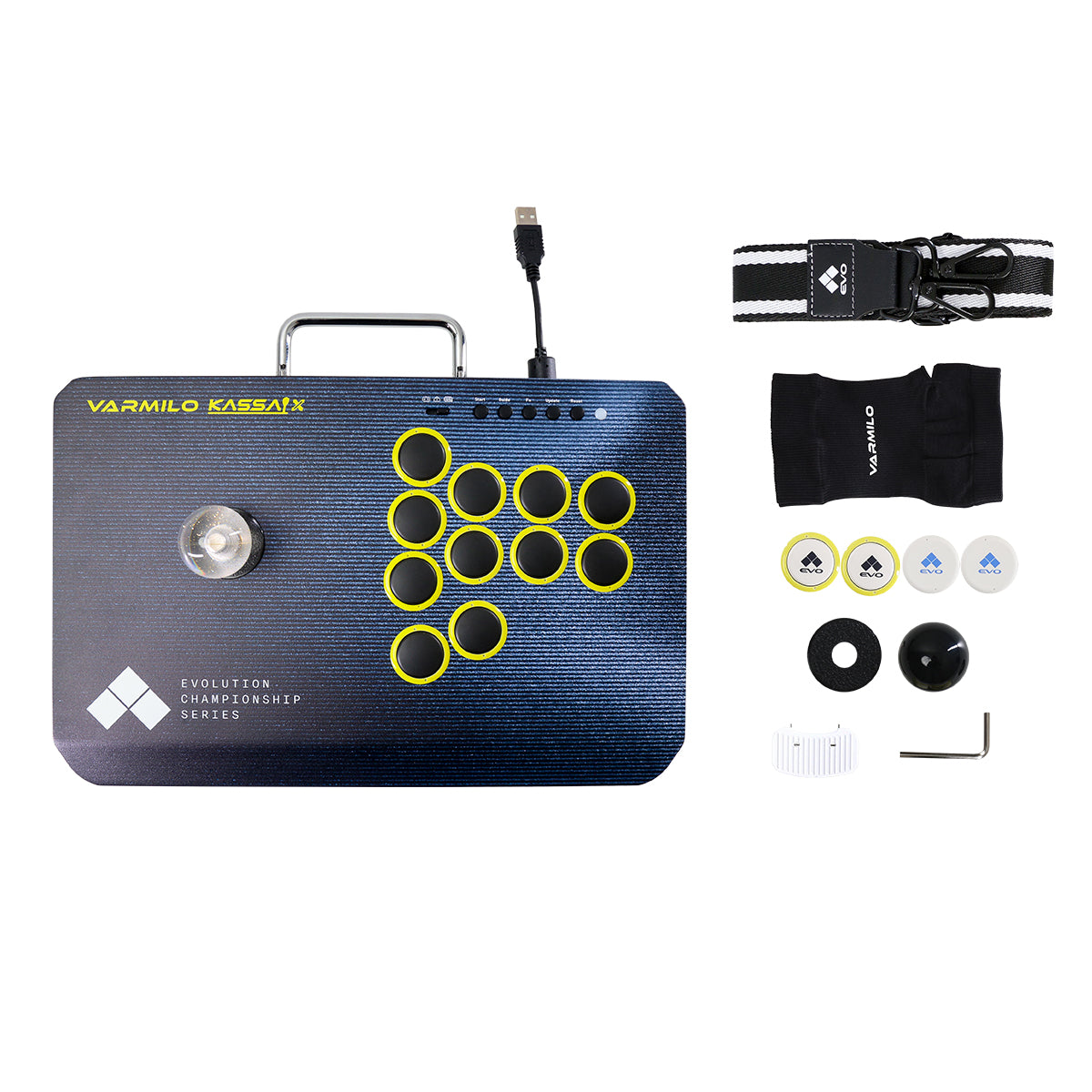 VARMILO KASSAI X Evo Black Arcade Joystick Controller for Fighting