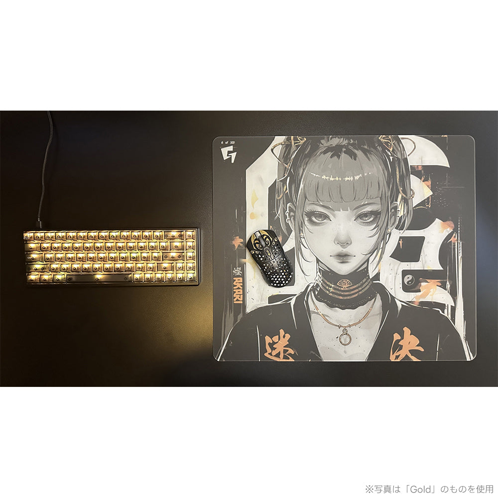 GLSSWRKS Akari Premium Glass Mousepad Red Japan Limited Edition【他商品との同梱不可】