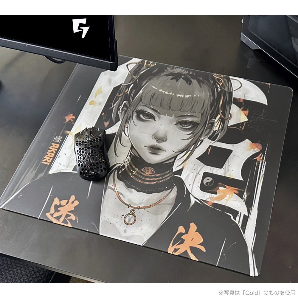 GLSSWRKS Akari Premium Glass Mousepad Red Japan Limited Edition【他商品との同梱不可】