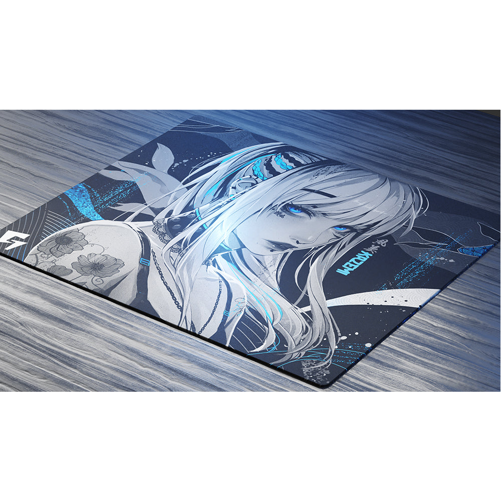 GLSSWRKS(グラスワークス) Kazemi プレミアムガラスマウスパッド Blue