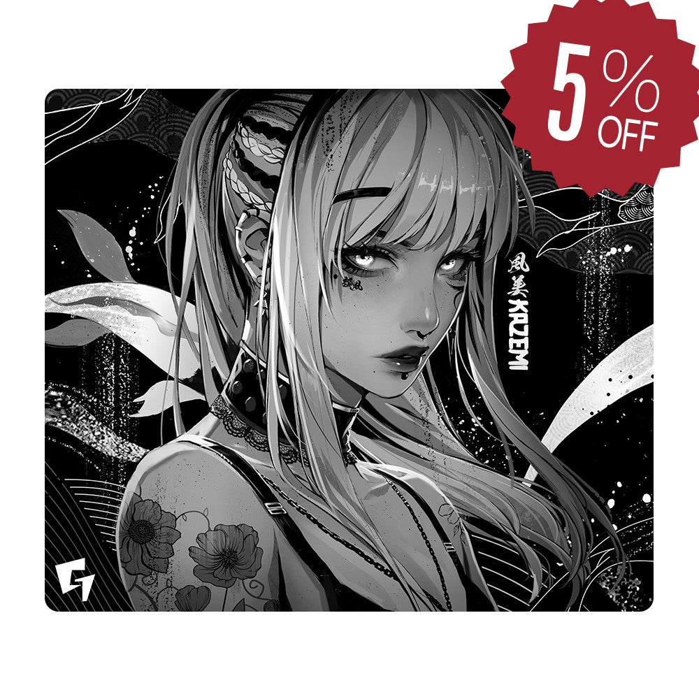 【2025年始棚卸キャンペーン】GLSSWRKS Kazemi Premium Glass Mousepad Dark 490x420mm Japan Limited Edition【他商品との同梱不可】