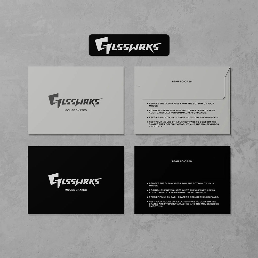 GLSSWRKS(グラスワークス) Polarity シリーズ ガラスマウスパッド