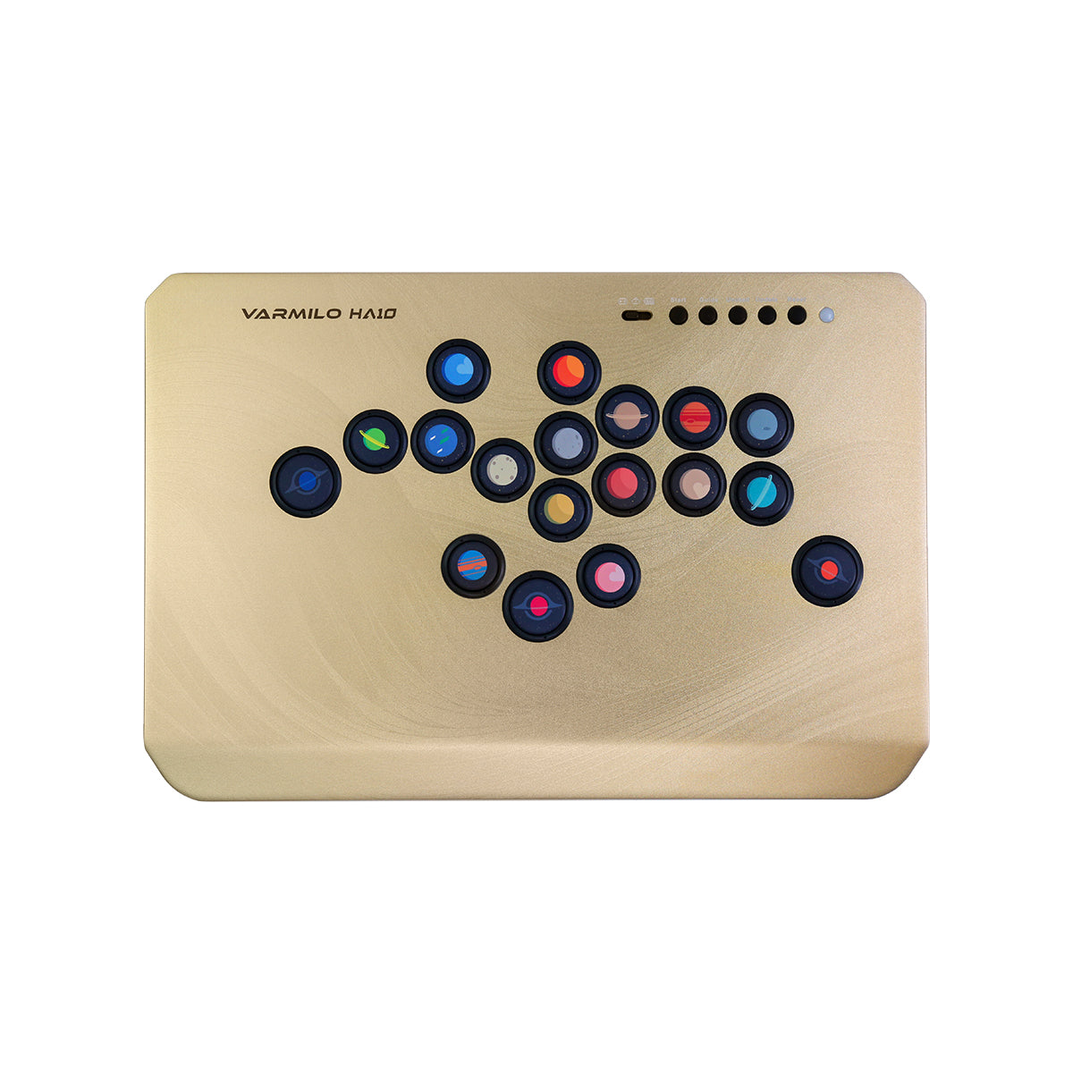 VARMILO HA10 Gold Limited Edition Leverless Arcade Controller for Fighting Games