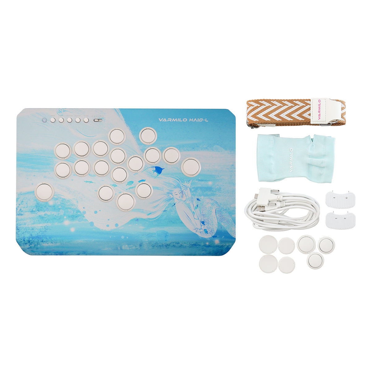 VARMILO HA10-L Sea Melody Leverless Arcade Controller for Fighting Games