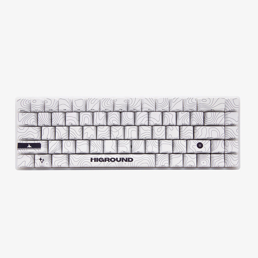Higround Topograph Series Basecamp 65 keyboard SNOWSTONE