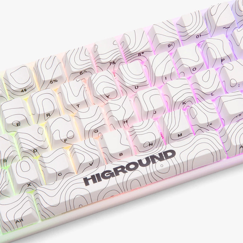 Higround Topograph Series Basecamp 65 keyboard SNOWSTONE