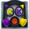 Hot Keys Project Specter Key Cap - Cross Eyes - Gray/Purple/Yellow