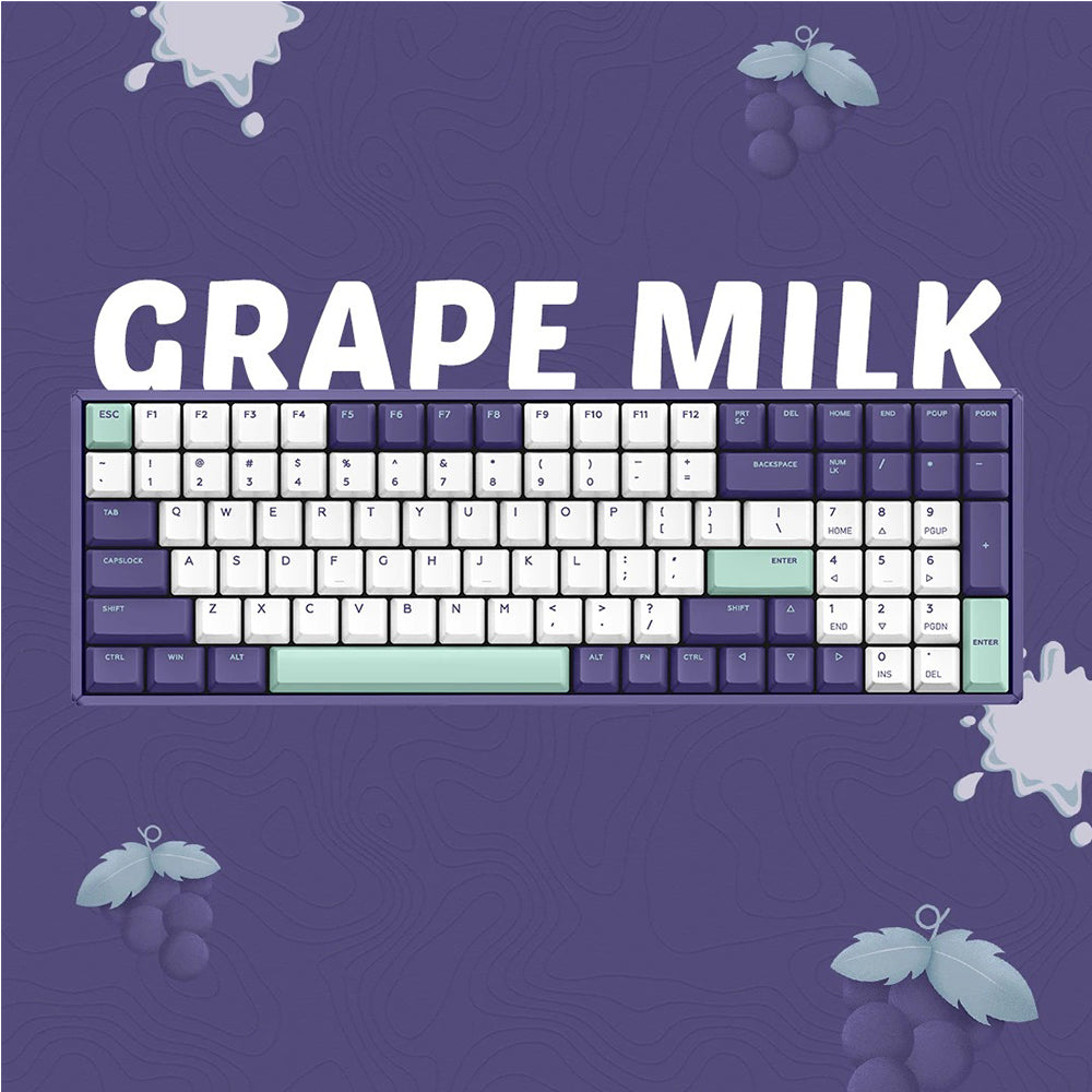 iQunix F96 Mechanical Keyboard Wired RGB Grape Milk