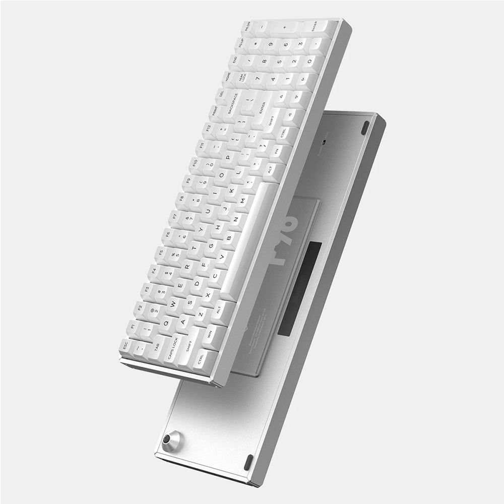 猫型ホワイトメカニカルキーボード パソコン工房 メカニカルゲーミングキーボード 日本語 茶軸 ホワイト