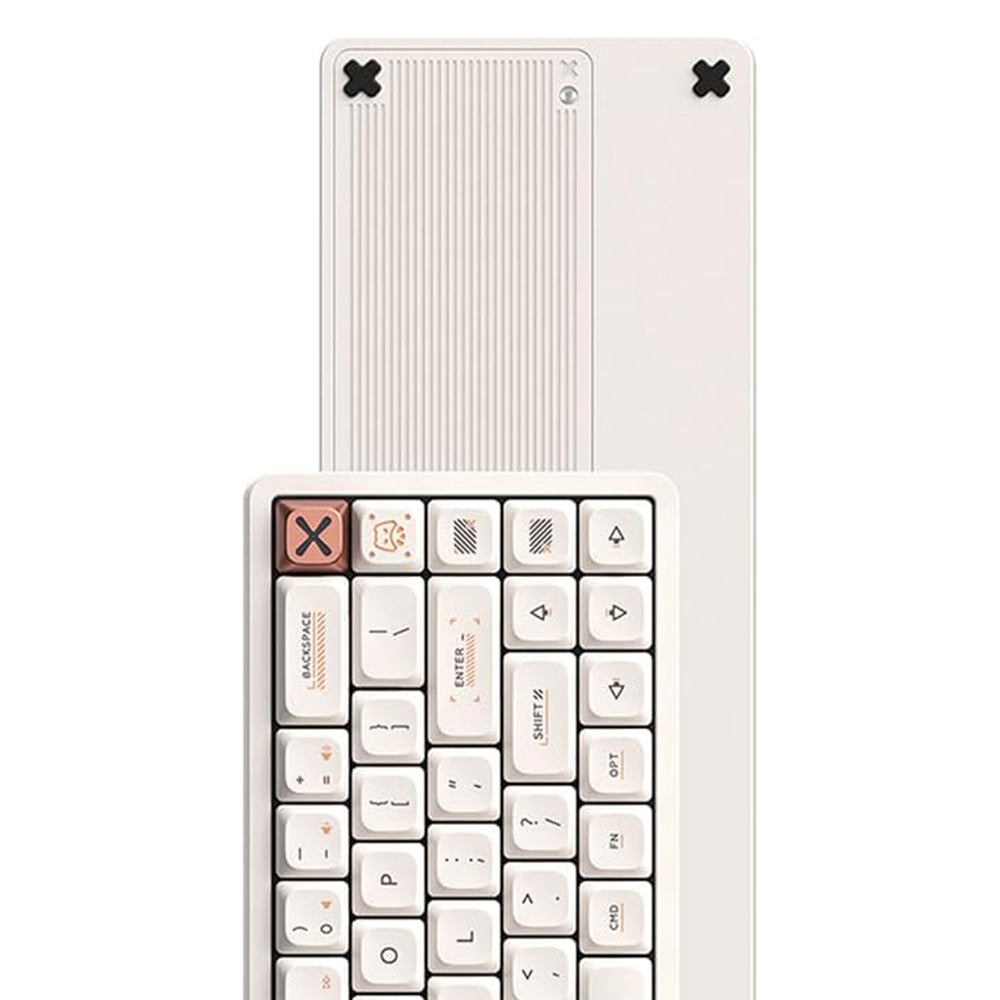 iQunix Magi65 Aluminum Low Profile Mechanical Keyboard Ochre White