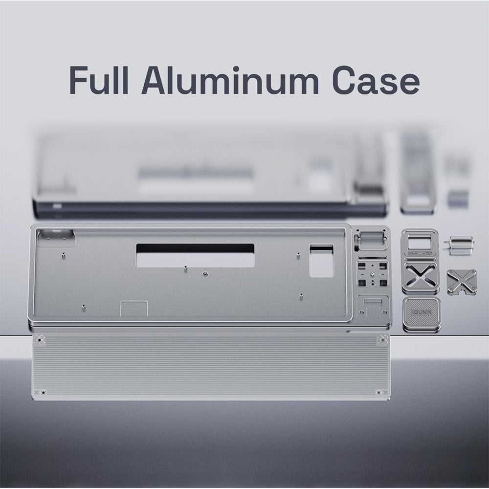 iQunix Magi65 Aluminum Low Profile Mechanical Keyboard Ochre White