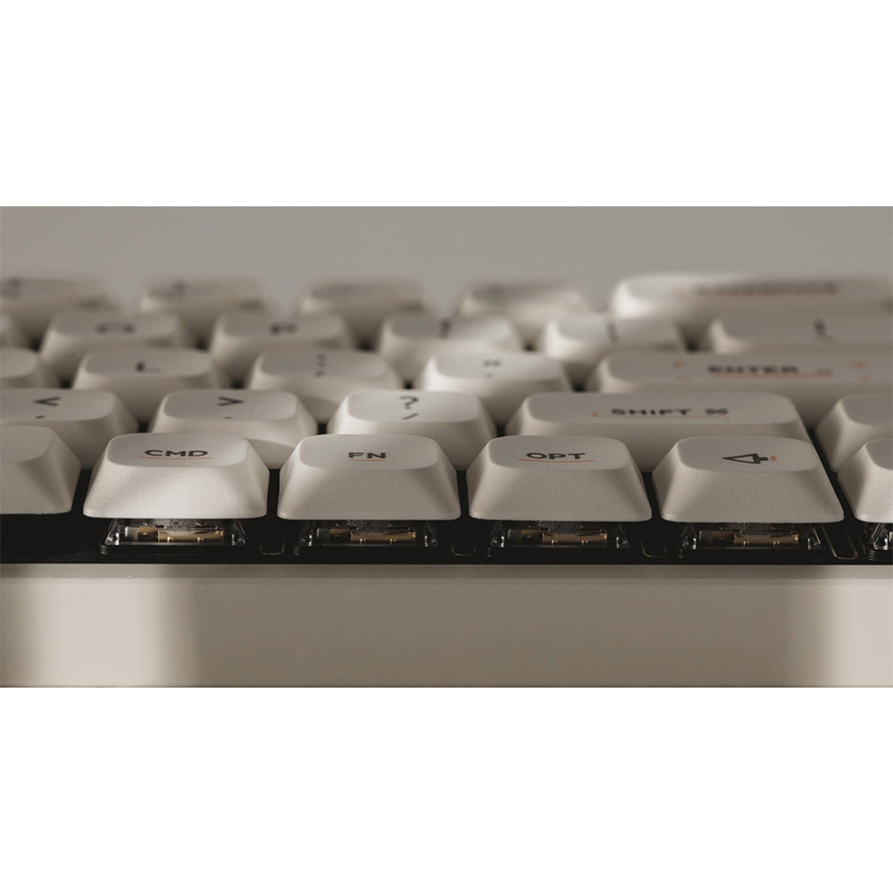 iQunix Magi65 Aluminum Low Profile Mechanical Keyboard Ochre White
