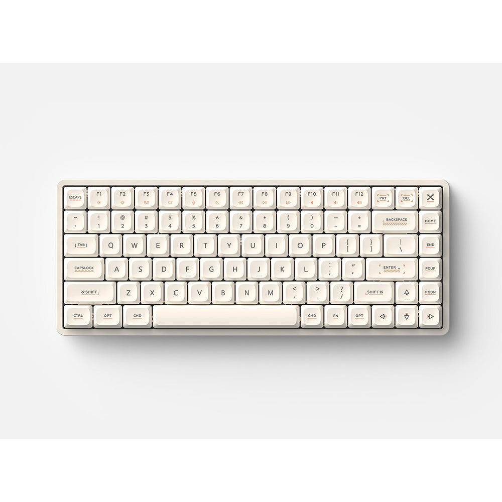 iQunix Magi75 Aluminum Low Profile Mechanical Keyboard Ochre White