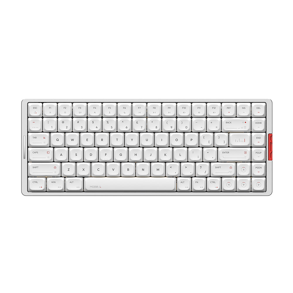 iQunix MQ80 Aluminum Low Profile Wireless Mechanical Keyboard Moonlight Silver