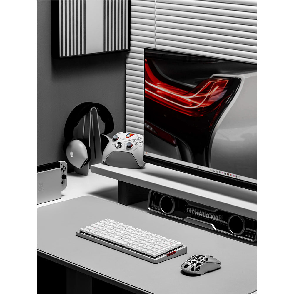 iQunix MQ80 Aluminum Low Profile Wireless Mechanical Keyboard Moonlight Silver