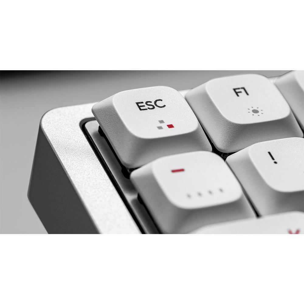 iQunix MQ80 Aluminum Low Profile Wireless Mechanical Keyboard Moonlight Silver