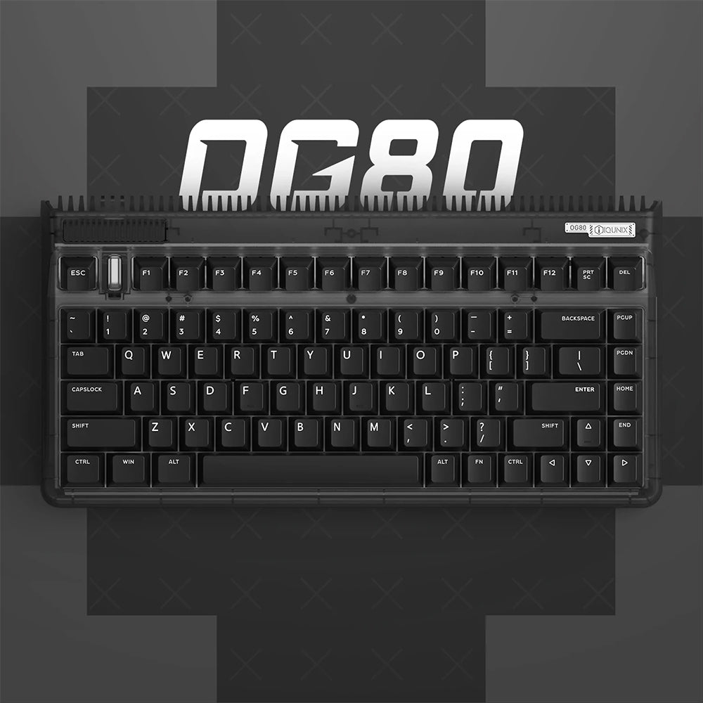iQunix OG80 Wireless Mechanical Keyboard Dark Side