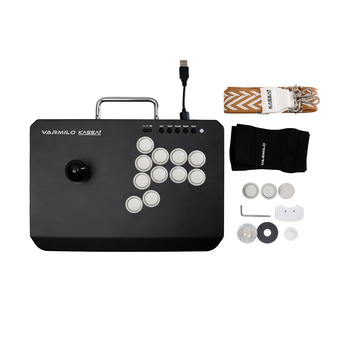 VARMILO KASSAI Obsidian Black Arcade Joystick Controller for Fighting Games