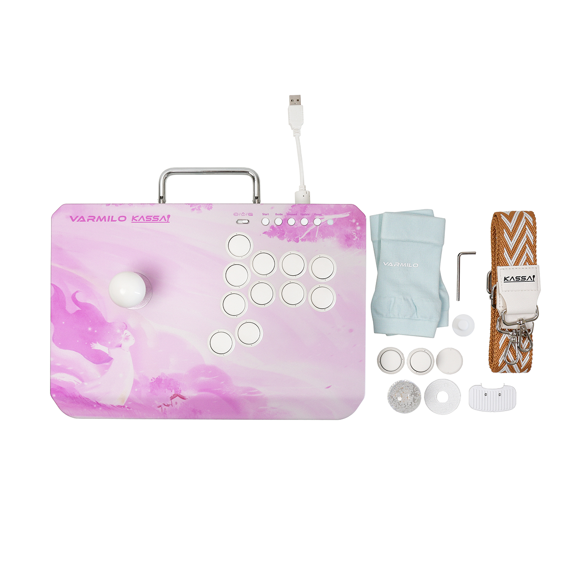 VARMILO KASSAI Sakura Arcade Joystick Controller for Fighting Games