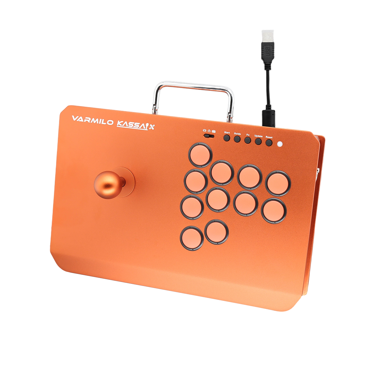 VARMILO KASSAI X Red Copper Arcade Joystick Controller for Fighting Games