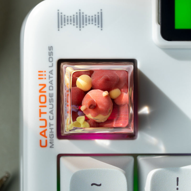 KEYMOJI Animal Ice Cream Artisan Keycap for Cherry MX Switches Chocolate