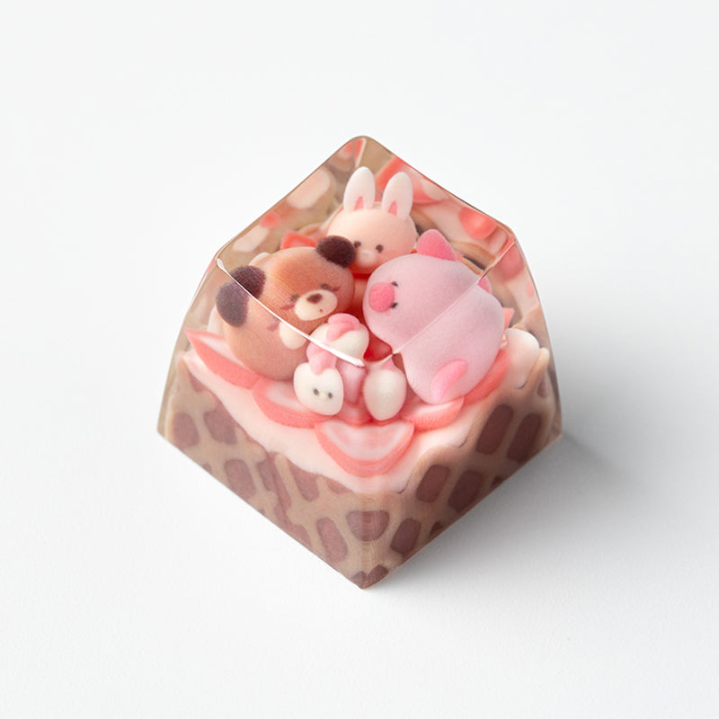 KEYMOJI(キーモジ) Animal Ice Cream アルチザンキーキャップ