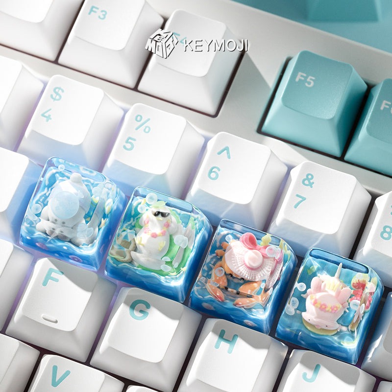 KEYMOJI(キーモジ) Pool Party アルチザンキーキャップ Miss Crab 通販