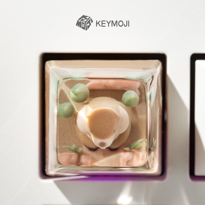 KEYMOJI Artisan Keycap for Cherry MX Switches Screaming Marmot