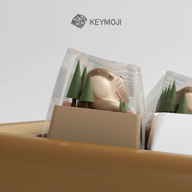 KEYMOJI Artisan Keycap for Cherry MX Switches Screaming Marmot